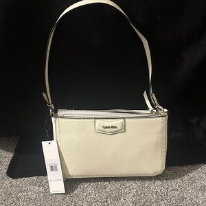 Calvin Klein Cream Shoulder Bag
